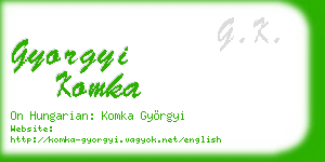 gyorgyi komka business card